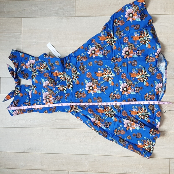 Bursting with Optimism Dark Blue Floral Fit & Flare Sundress by Modcloth Size 4 - Picture 7 of 10